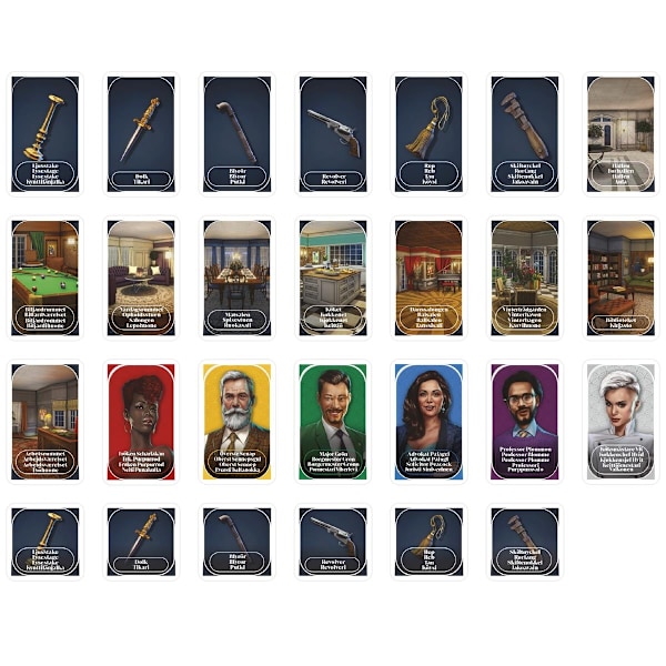 Grab & Go Resespel Cluedo multifärg