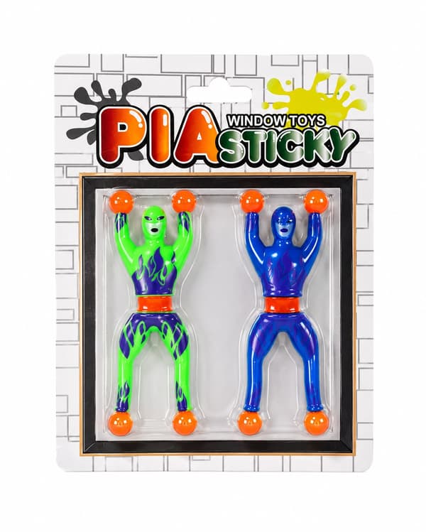 Sticky Ninja Fönsterklättrare 2-pack multifärg