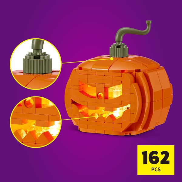 Max Premium Halloween LED Pumpa Listig B multifärg