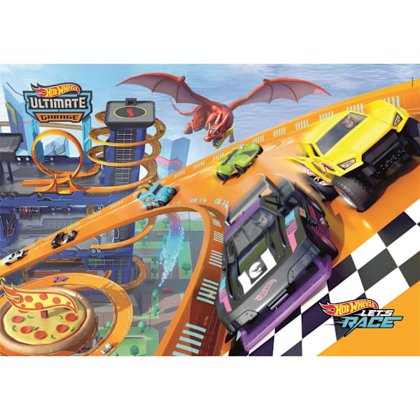 Clementoni Hot Wheels Pussel 104 bitar