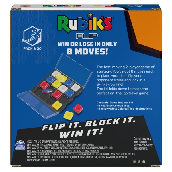 Rubiks Flip Pack & Go multifärg