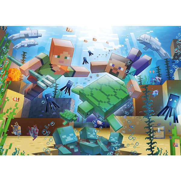 Minecraft Mosaik Pussel 1000 bitar multifärg