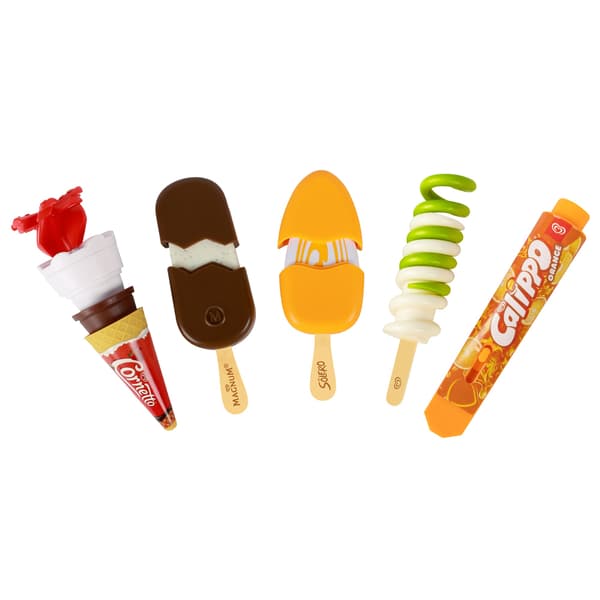 Icecream Freezer Lekset med glassar multifärg