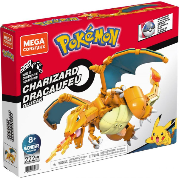Pokémon Mega Bloks Construx Charizard GWY77 multifärg