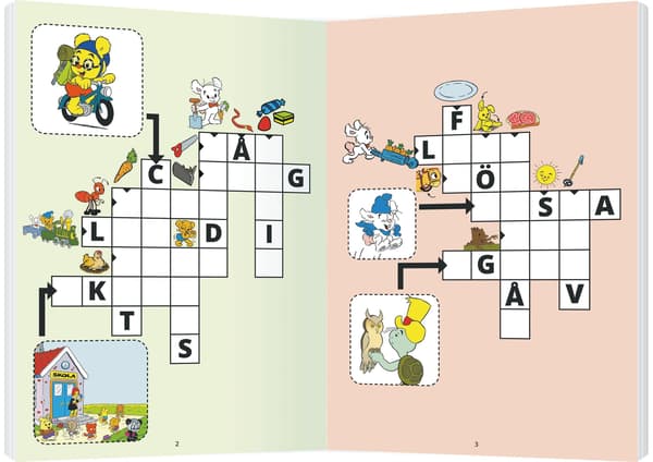 Bamse Korsordsbok multifärg