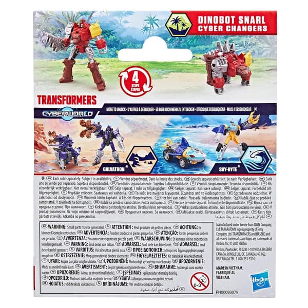 Transformers Cyberworld Cyber Changer Dinobot Snarl multifärg