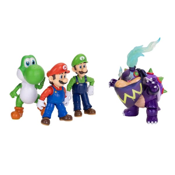 Mario Galaxy Movie Figurer 4-pack multifärg