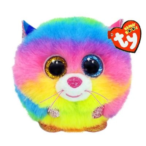 TY Beanie Balls Gizmo Regnbågsfärgad Katt multifärg