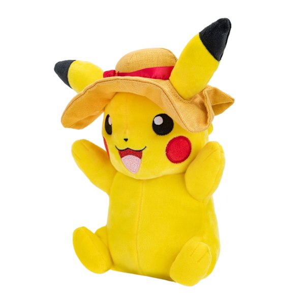 Pokemon Mjukdjur Summer (20cm) Pikachu with summer hat multifärg