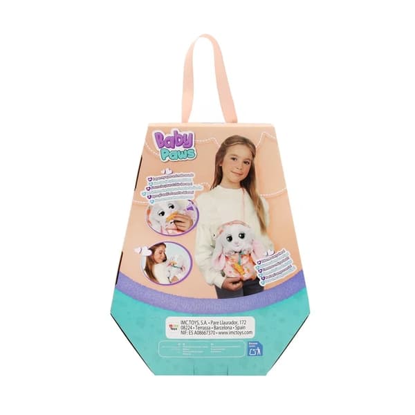 Baby Paws Kanin i väska multifärg