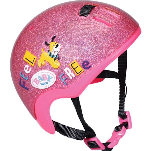 BABY Born Cykelhjälm Rosa Glittrig multifärg