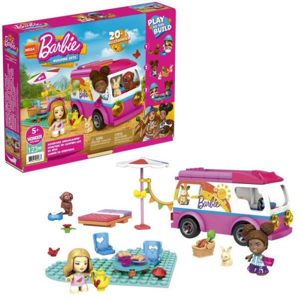 Mega Bloks Barbie Adventure Dreamcamper multifärg