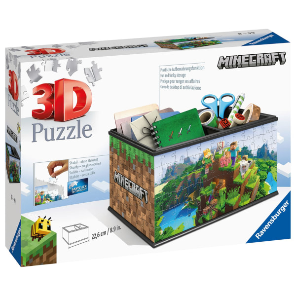 Minecraft Treasure Box 3D Pussel 216 bitar multifärg