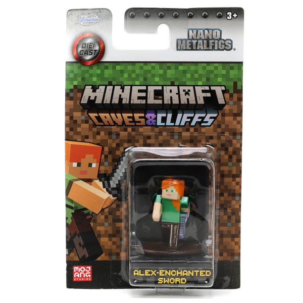 Minecraft Samlarfigur Nano Metall 1-pack Alex Enchanted Sword MultiColor Alex Enchanted Sword