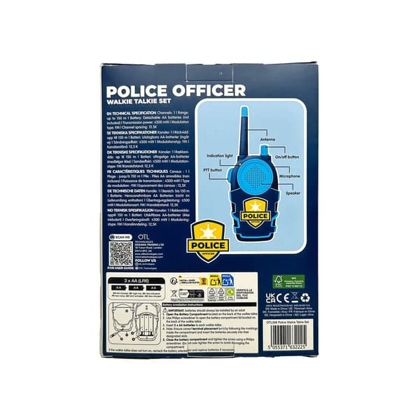 OTL Polis Walkie Talkie 150m multifärg
