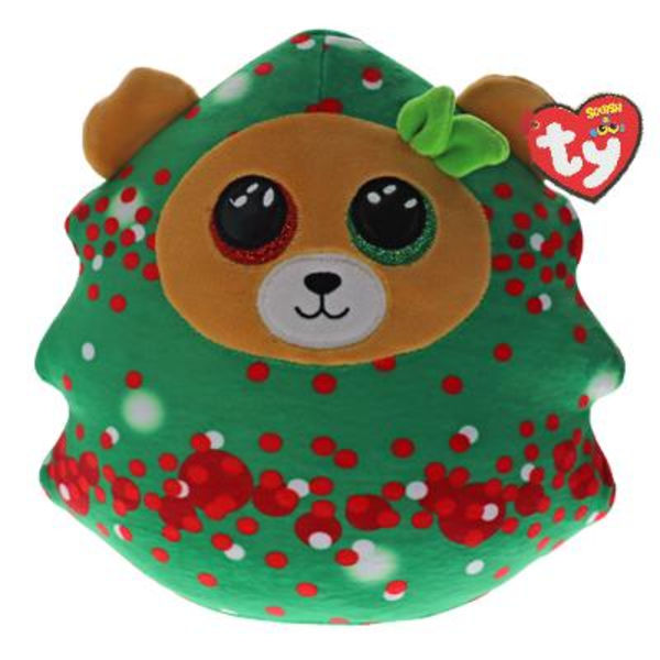 TY Squishy Beanies Everett Julgran Björn 35cm multifärg