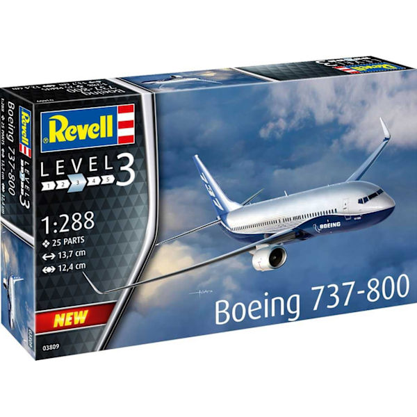 Revell Model set Boeing 737-800 1:288 Modellbyggsats multifärg