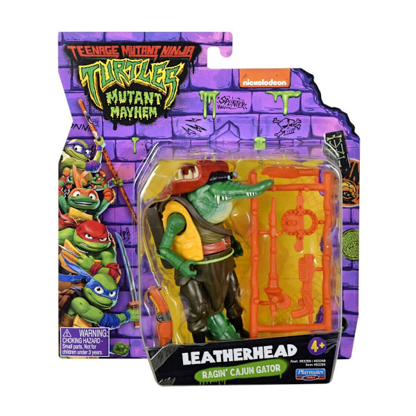 Turtles Mutant Mayhem Figur Leatherhead multifärg