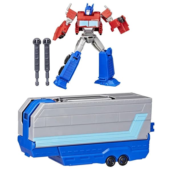 Transformers Earthspark Optimus Prime Battle Trailer multifärg
