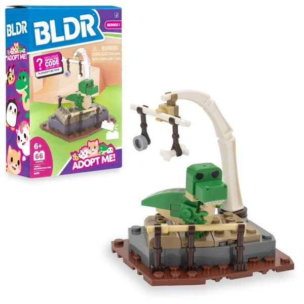 BLDR Adopt Me! Byggset T-Rex & Neanderthal Crib MultiColor