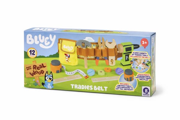 Bluey Snickarbälte med träverktyg multifärg