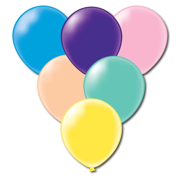 Runda ballonger 20-p multifärg