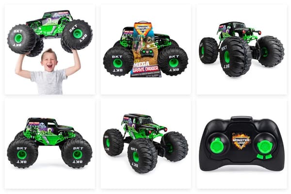 Monster Jam RC Mega Grave Digger multifärg