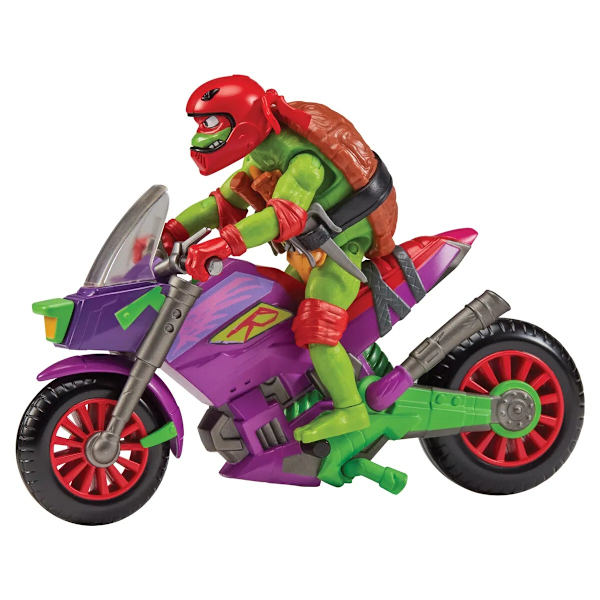 Turtles Mutant Mayhem Purple Dragon Cycle med Raphael multifärg