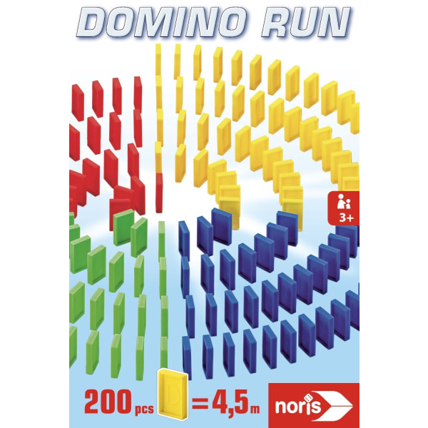 Domino Run 200 Brickor multifärg