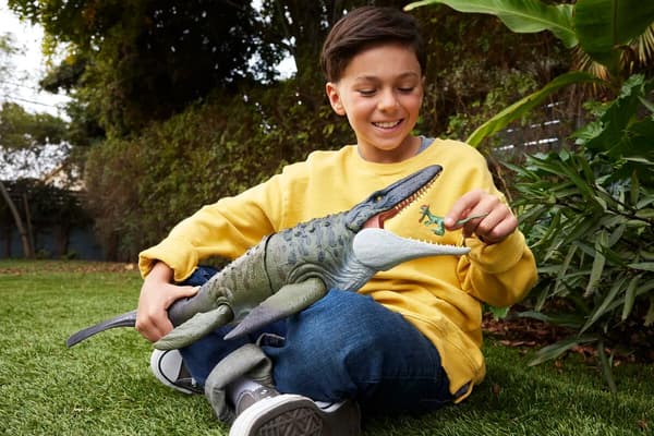 Jurassic World Rebirth Bite n Blast Mosasaurus multifärg