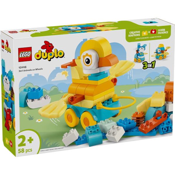 LEGO® DUPLO 3-i-1 Djur på hjul 10448
