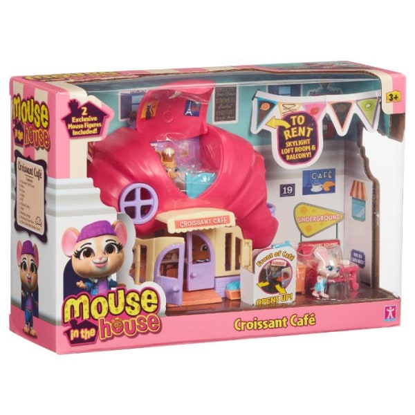 Mouse in the house Croissant Café multifärg