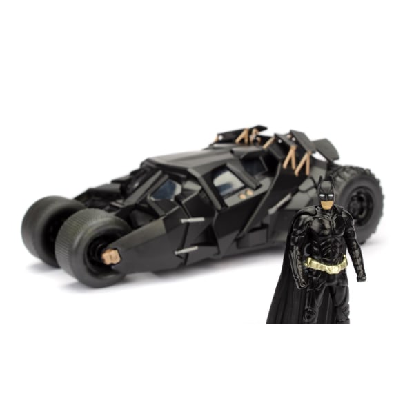 Batman The Dark Knight Batmobile med figur Metall 1:24