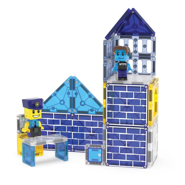 Magna-Tiles Polisstation 35 delar multifärg