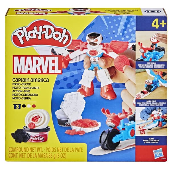 Play-Doh Marvel Captain America Moto-slicer multifärg