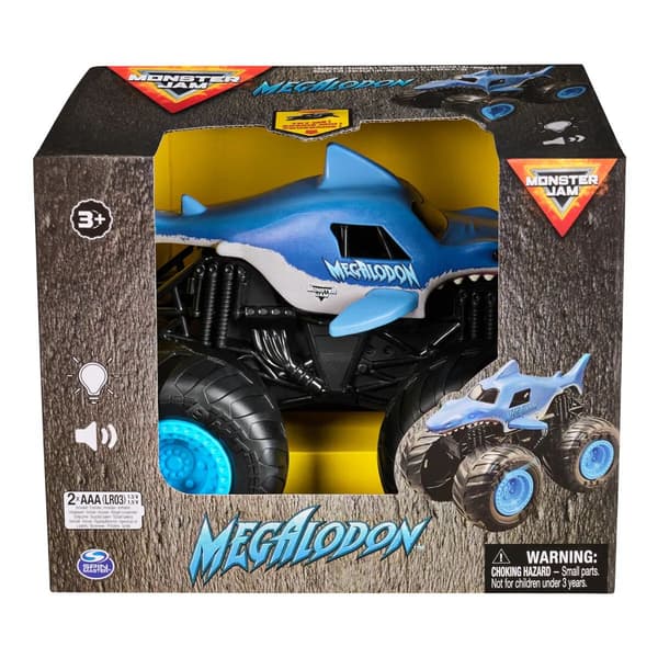 Monster Jam 1:24 med ljud & ljus Megalodon multifärg