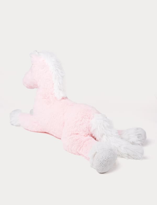 Enhörning Liggande Rosa/Vit multifärg