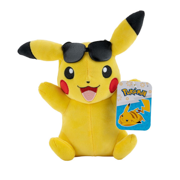 Pokemon Mjukdjur Summer (20cm) Pikachu with sunglasses multifärg