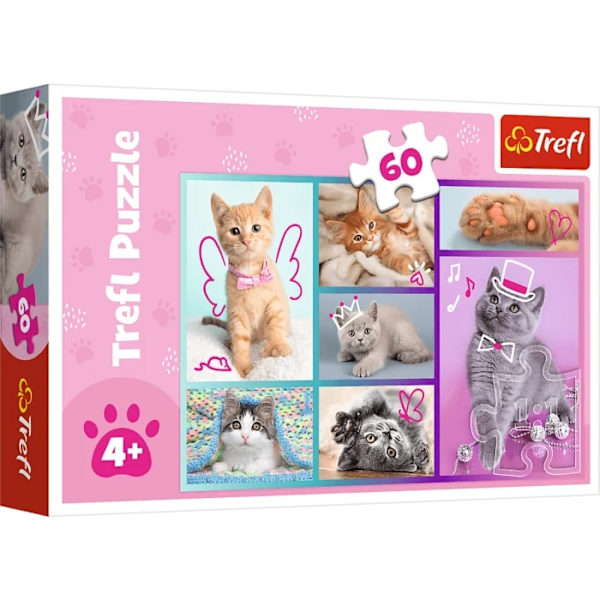Trefl Söta Katter Pussel 60 bitar 17373 multifärg