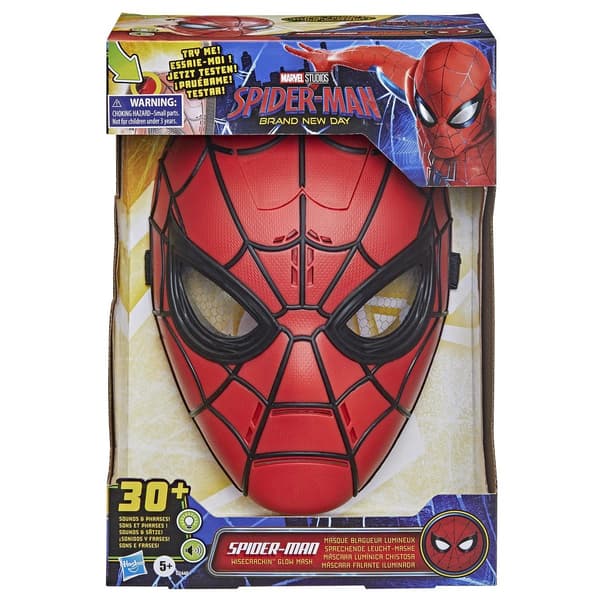 Spiderman Mask med ljud och ljus multifärg
