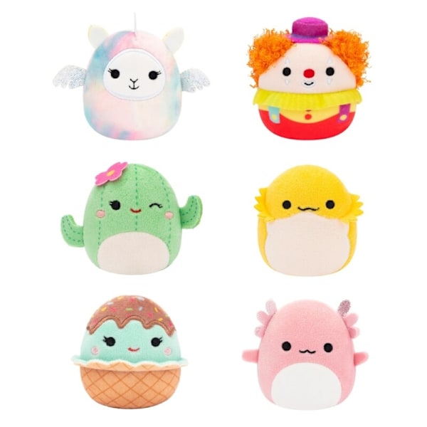 Squishmallows Micromallows 6-pack Archie & Friends multifärg