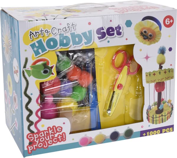 Hobby Set Pyssellåda 1000 delar multifärg