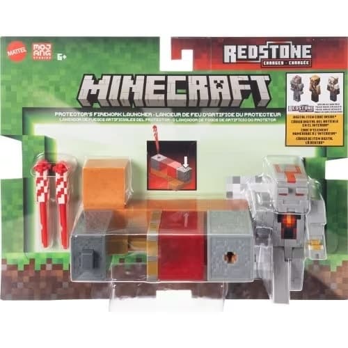 Minecraft Figur med tillbehör Protectors Firework Launcher multifärg