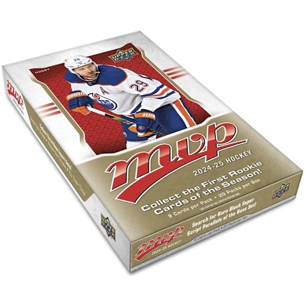 Upper Deck MVP 2024-25 NHL Hockeybilder Hel Box 20 paket multifärg