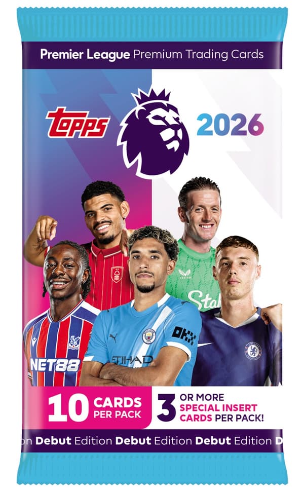 Topps Premier League 2026 Booster multifärg