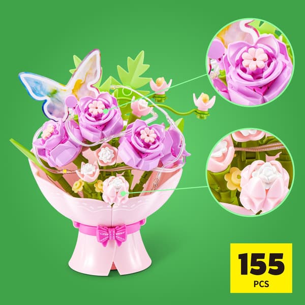 Max Premium Bouquets LED Rosa multifärg