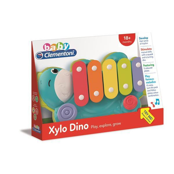 Baby Xylophone Dino multifärg