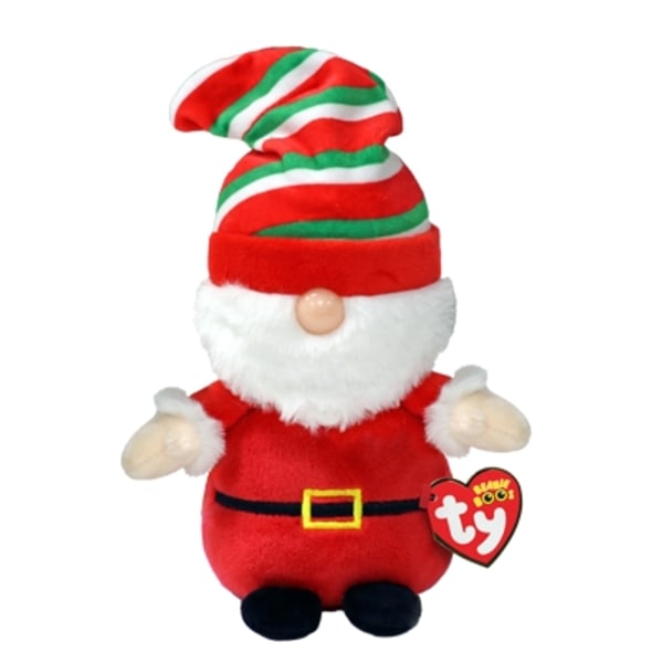 TY Beanie Boos Christmas Gnewman Röd Tomte Reg multifärg