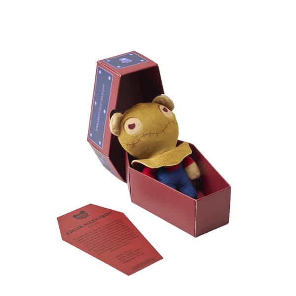 Deddy Bears Coffin S5 15cm Edgar Allen Crow multifärg