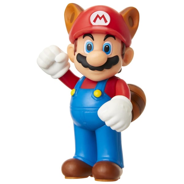 Super Mario Figur 5cm Raccoon Mario multifärg